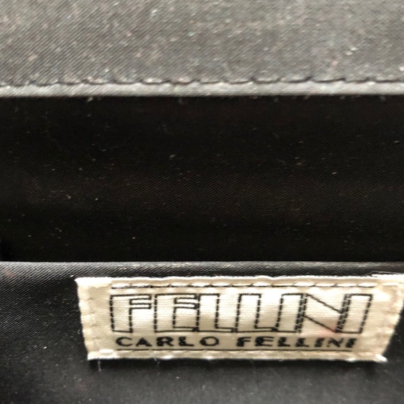 Vintage Carlo Fellini Satin Evening Bag - Picture 4 of 4